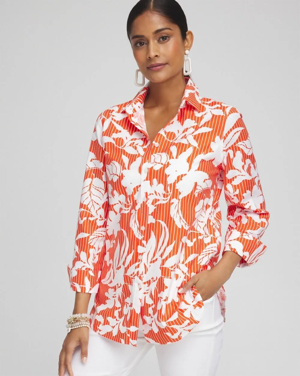 No Iron™ Stretch Orchid Shirt