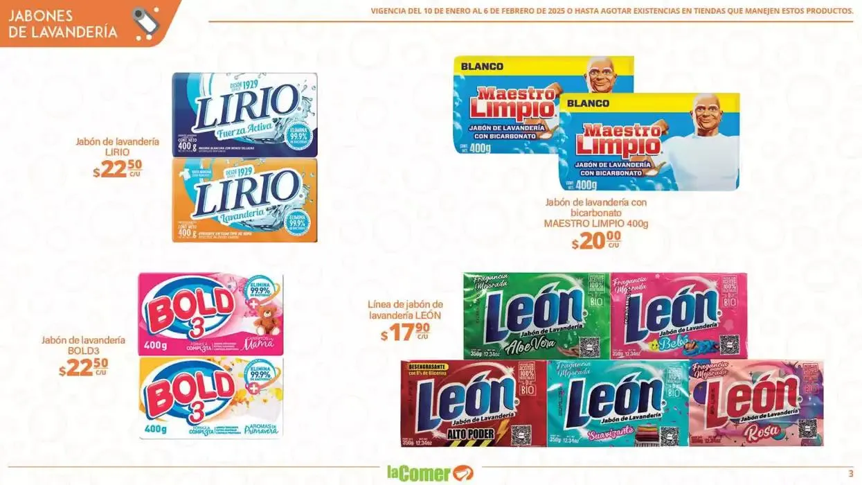 Catálogo de LIMPIA , Desinfecta, organiza, AHORRA 10 de enero al 6 de febrero 2025 - Pagina 3