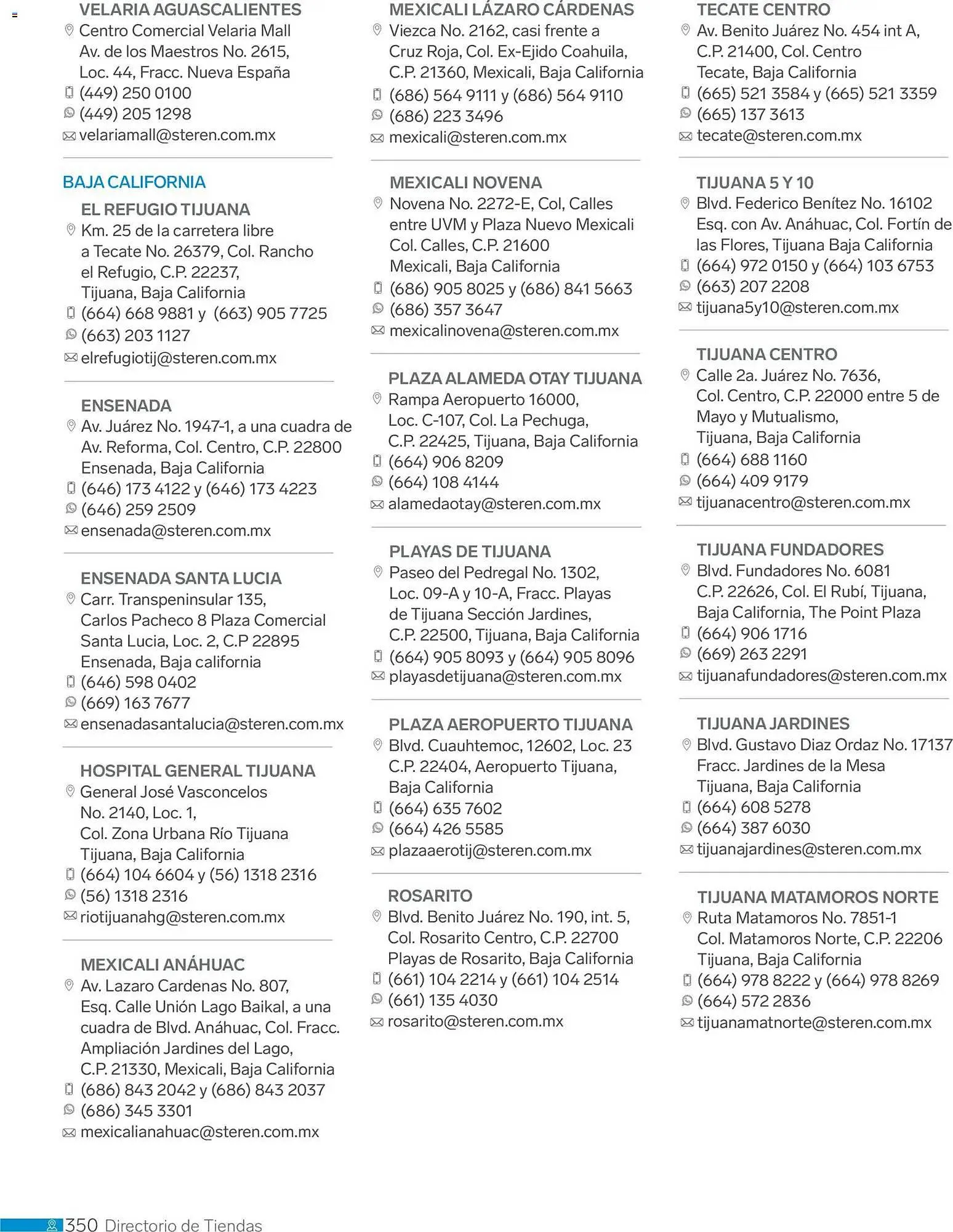 Catálogo de Catálogo Steren 1 de enero al 1 de enero 2027 - Pagina 362