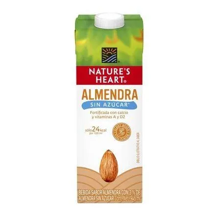 Bebida Vegetal Nature's Heart Sabor Almendra Sin Azúcar