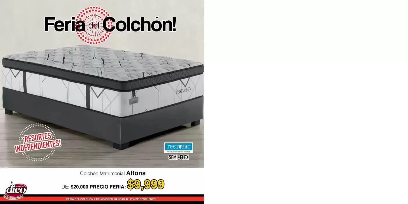Catálogo de Muebles Dico Feria Del Colchon Centro 2025 10 de abril al 30 de abril 2025 - Pagina 8