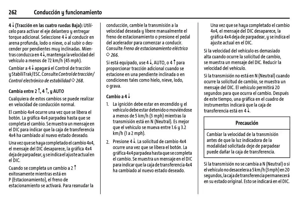 Catálogo de Cheyenne 2025 Manual del propietario 22 de enero al 31 de diciembre 2025 - Pagina 263
