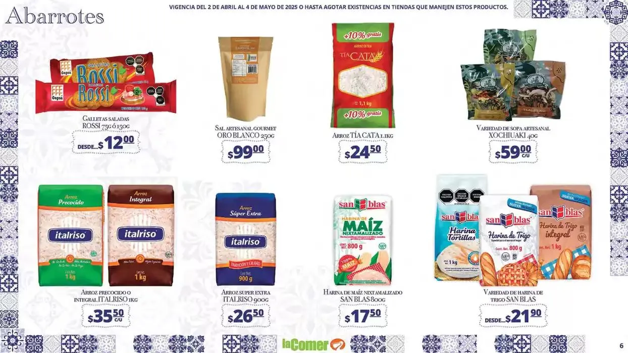 Catálogo de La Comer Puebla Rincones de México 2 de abril al 4 de mayo 2025 - Pagina 6