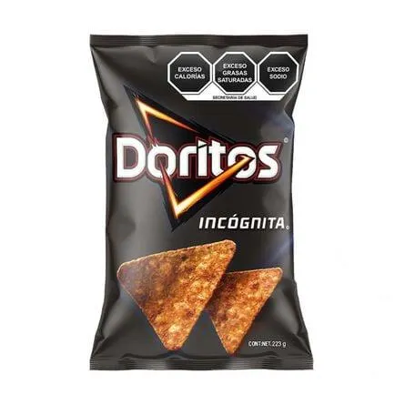 Botana Sabor Chile Y Especias Sabritas Doritos Incógnita 245 G