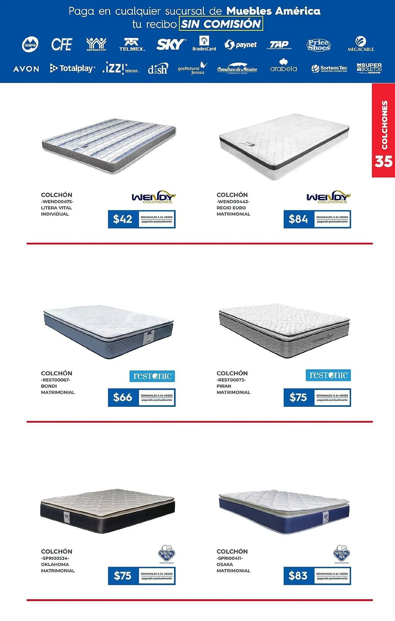 Catálogo de Catálogo Muebles América 21 de julio al 15 de agosto 2025 - Pagina 35