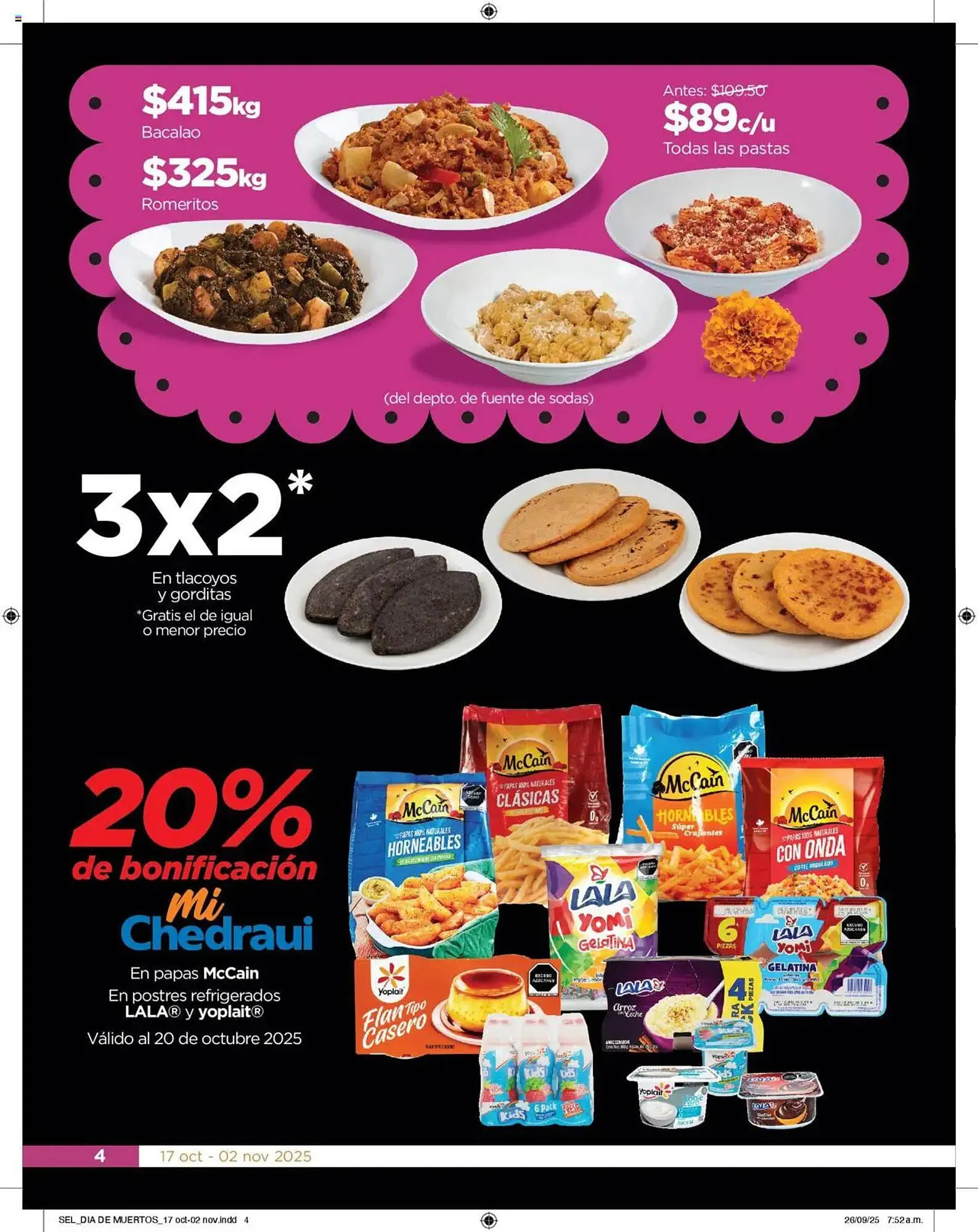 Catálogo de Folleto Chedraui 17 de octubre al 2 de noviembre 2025 - Pagina 4