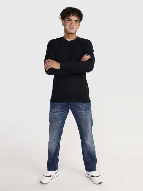 Suéter tommy hilfiger con tejido trenzado de hombre Tommy Hilfiger