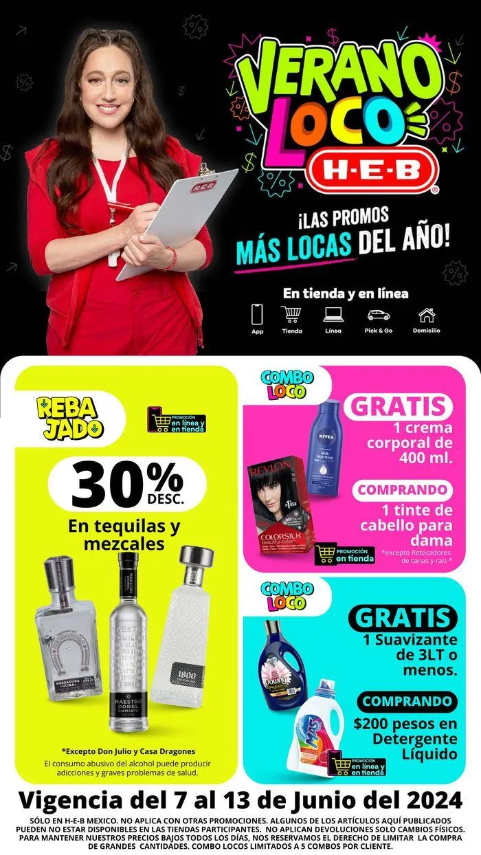 Catálogo de Ofertas HEB - Verano Loco 10 de junio al 13 de junio 2024 - Pagina 1