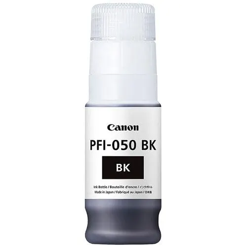 Botella de tinta para plotter Canon PFI-050BK negro 70ml
