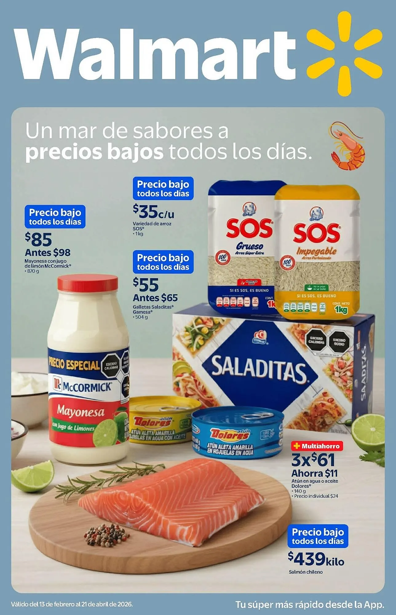 Catálogo de Folleto Walmart 13 de febrero al 21 de abril 2026 - Pagina 1