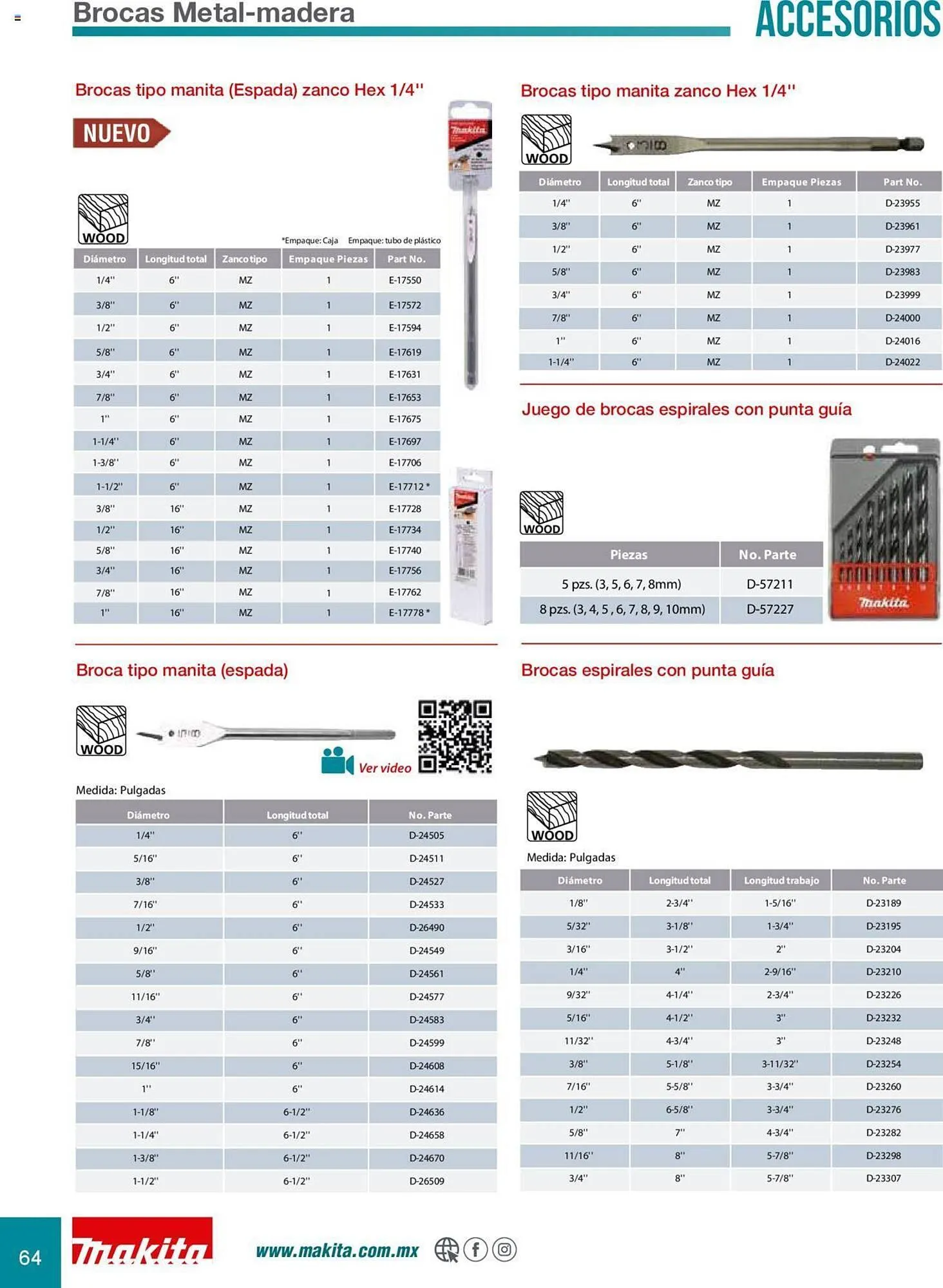 Catálogo de Catálogo Makita 8 de julio al 31 de diciembre 2025 - Pagina 64