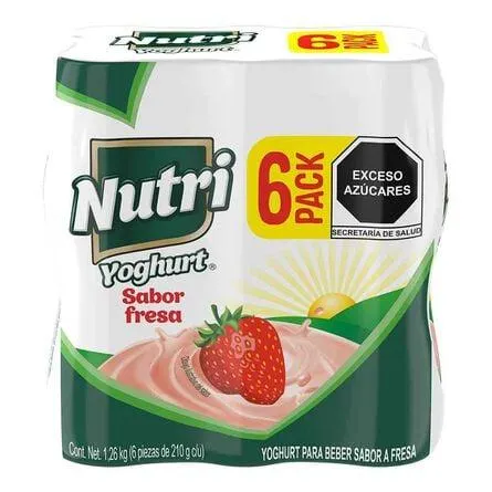 Yoghurt Nutri Bebible Fresa 6 piezas 210 g