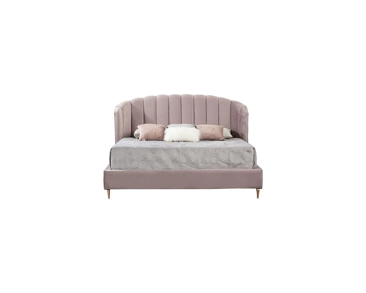Cama King Size Anika Rosa