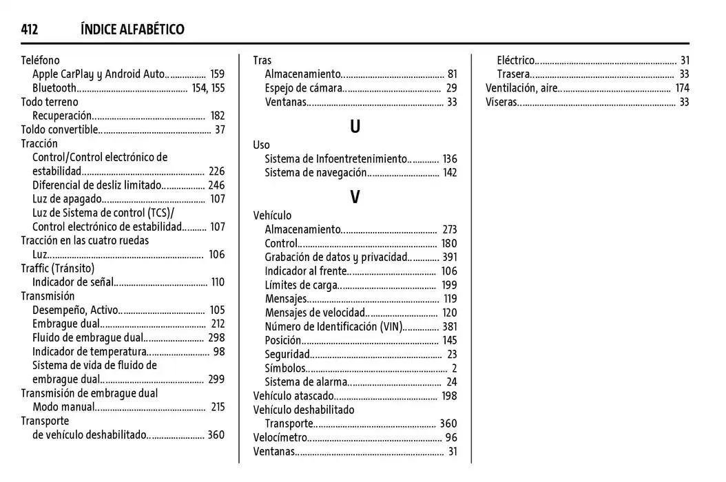 Catálogo de Chevrolet Corvette Stingray Manual del propietario 22 de enero al 31 de diciembre 2025 - Pagina 413