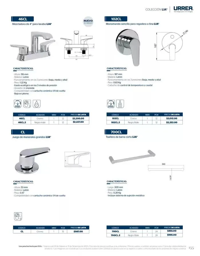 Catálogo de Catálogo Residencial 2025 28 de febrero al 28 de febrero 2026 - Pagina 161
