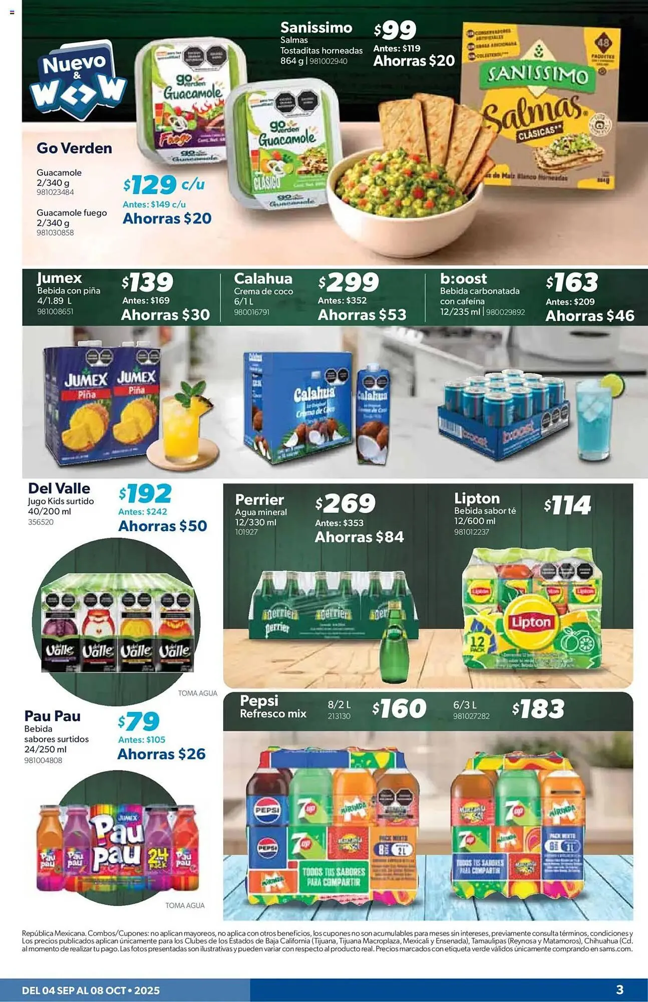 Catálogo de Catálogo Sam's Club 4 de septiembre al 8 de octubre 2025 - Pagina 3