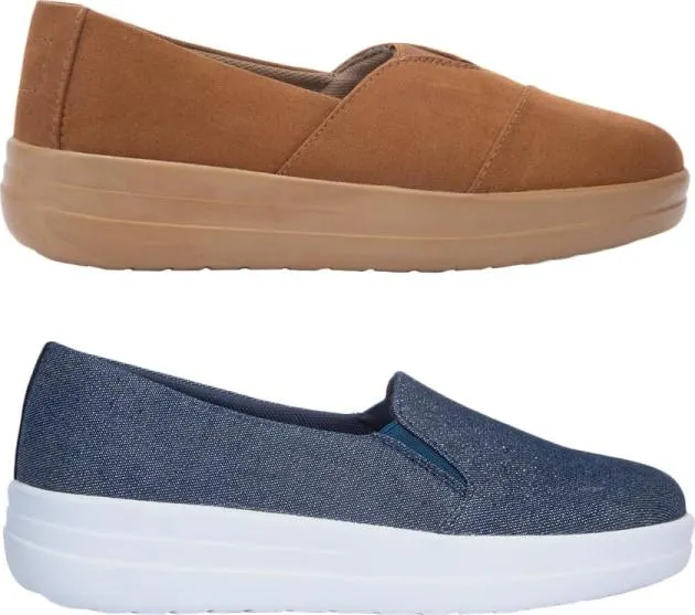 kit tenis confort slip on