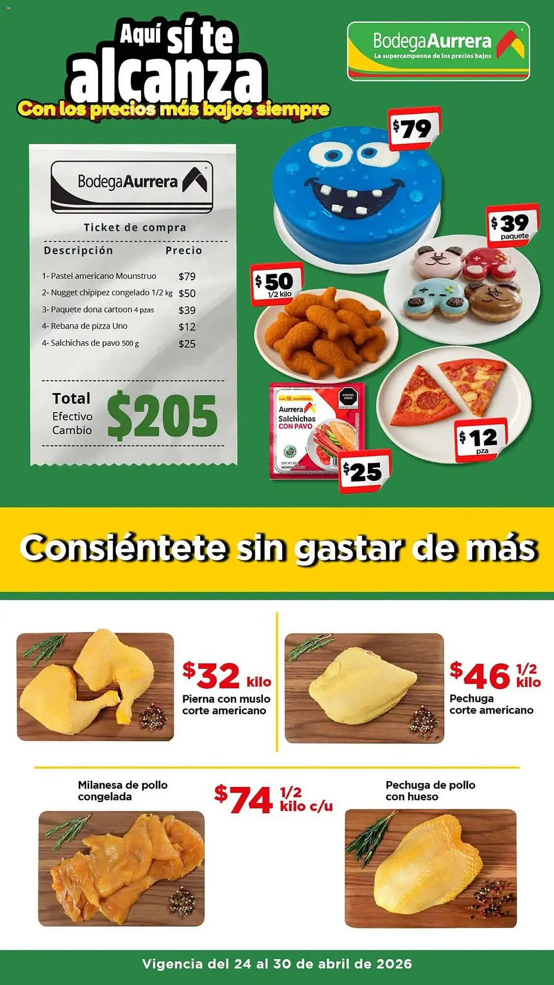 Catálogo de Folleto Bodega Aurrerá 24 de abril al 30 de abril 2026 - Pagina 1