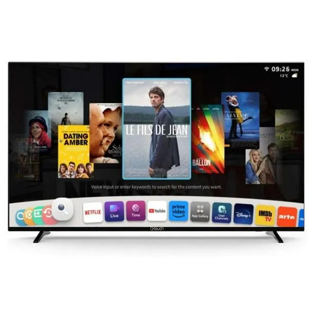 Smart TV Q-touch - Pantalla LED Smart HD de 32 Sistema Whale Os Dolby Audio 60 Hz