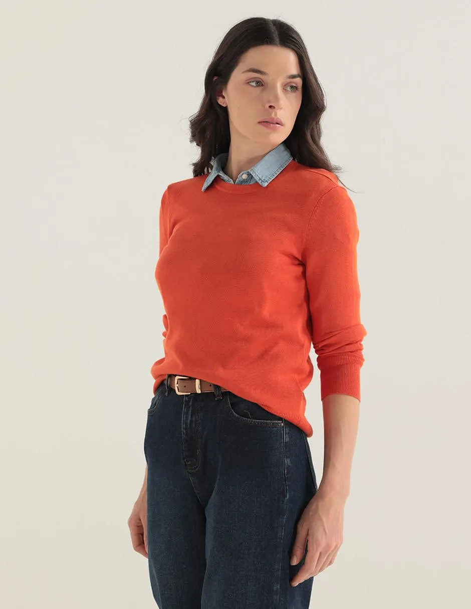 Suéter Lauren Ralph Lauren cuello redondo para mujer