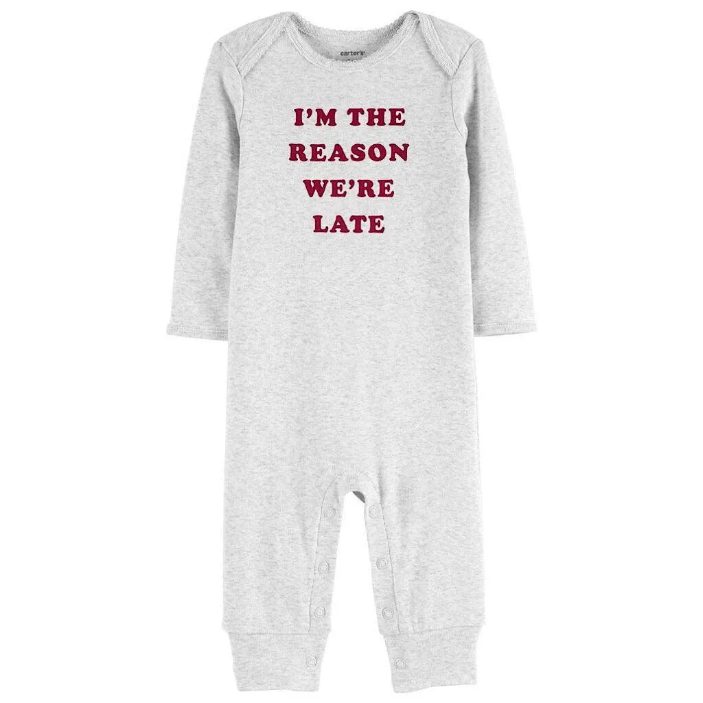 Jumpsuit Carter’s i’m the reason we’re late