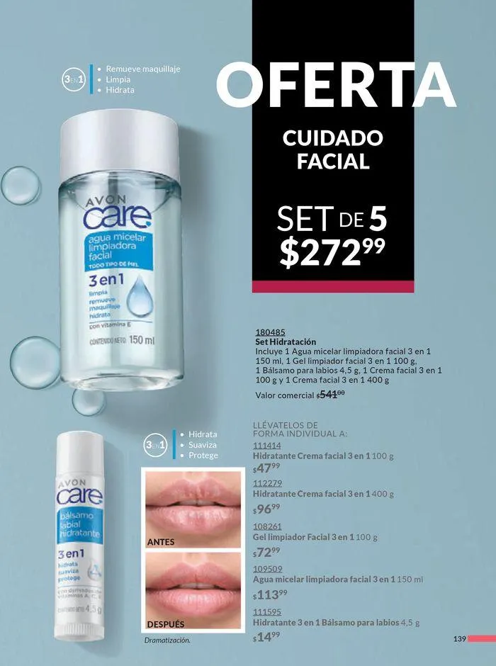 Catálogo de Avon COSMÉTICOS C09 17 de abril al 22 de mayo 2024 - Pagina 139