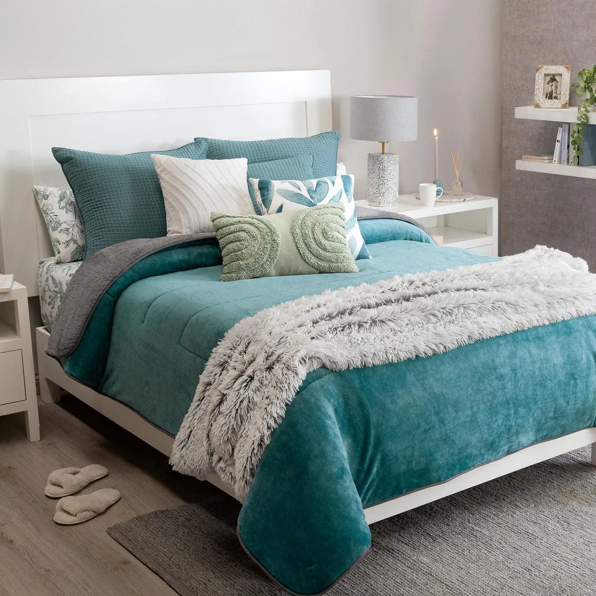 Cobertor Invernal Turquesa