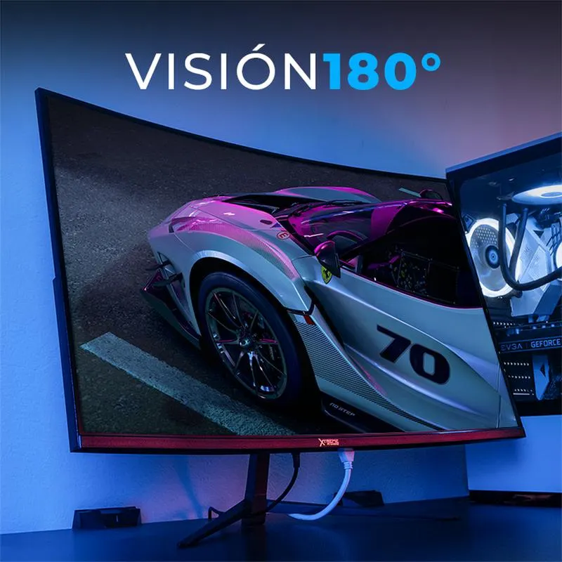 Monitor Gamer XTREME PC GAMING Clarity Curvo 27" MXT2706BK27C 4ms 100Hz FHD VA HDMI Negro