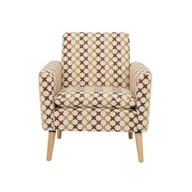 Sillón Hometrends Premium Individual con patrón Rojo