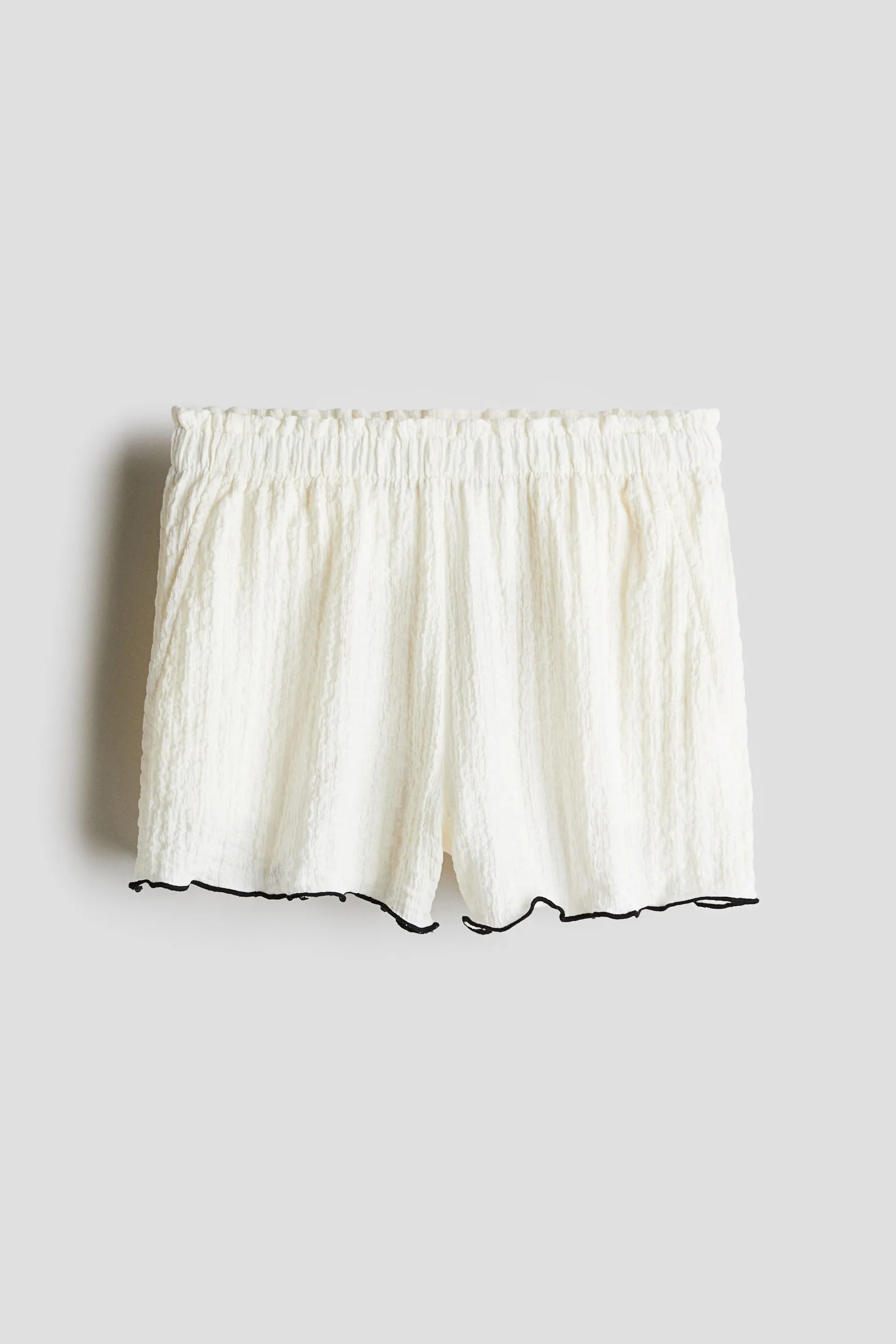 Shorts en punto corrugado