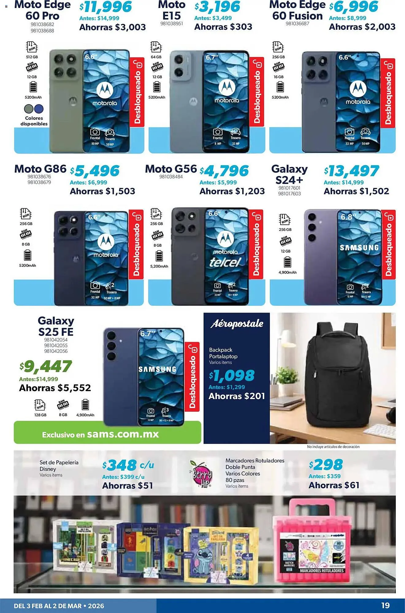 Catálogo de Catálogo Sam's Club 3 de febrero al 3 de marzo 2026 - Pagina 19