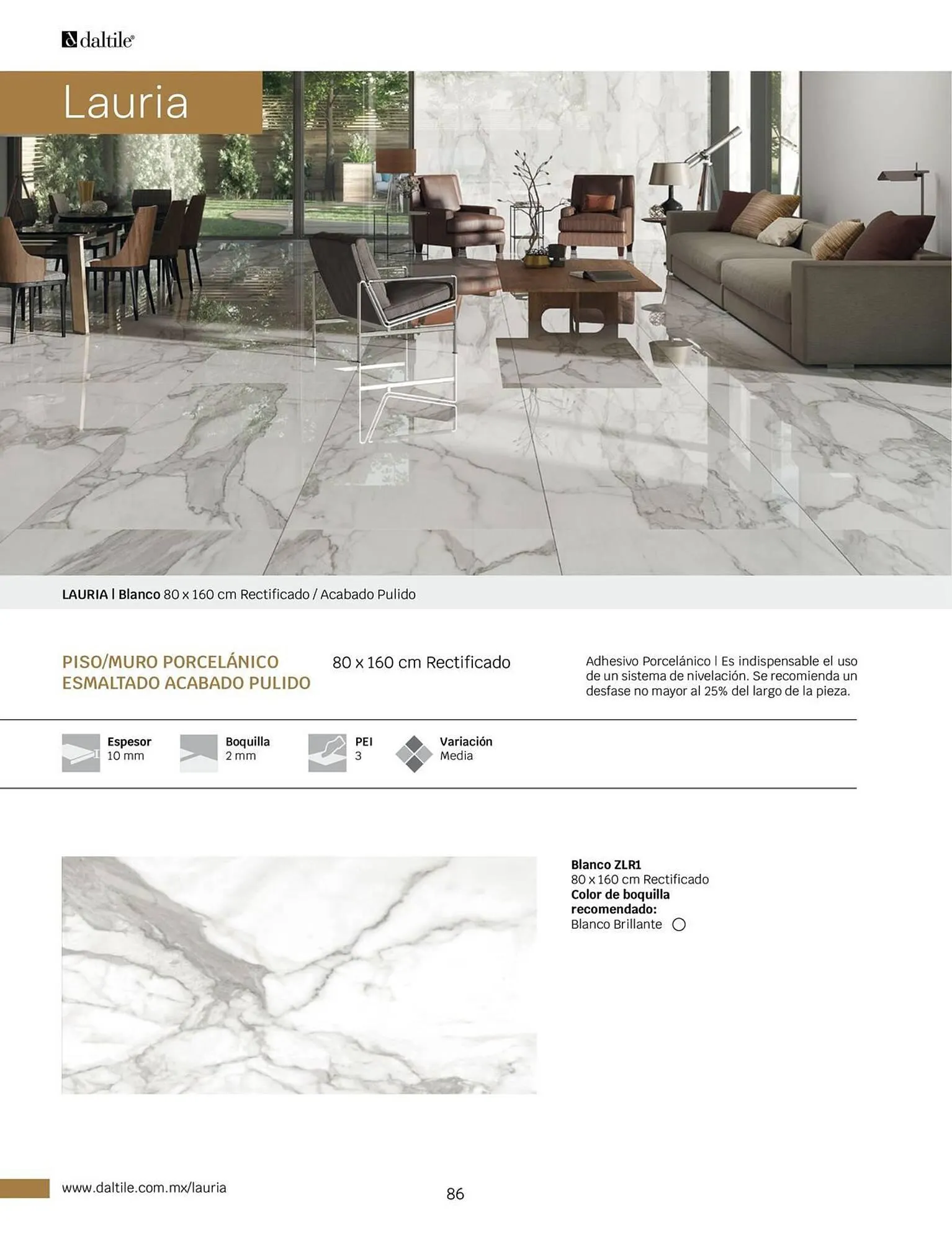 Catálogo de Catálogo Daltile 1 de enero al 31 de diciembre 2024 - Pagina 86