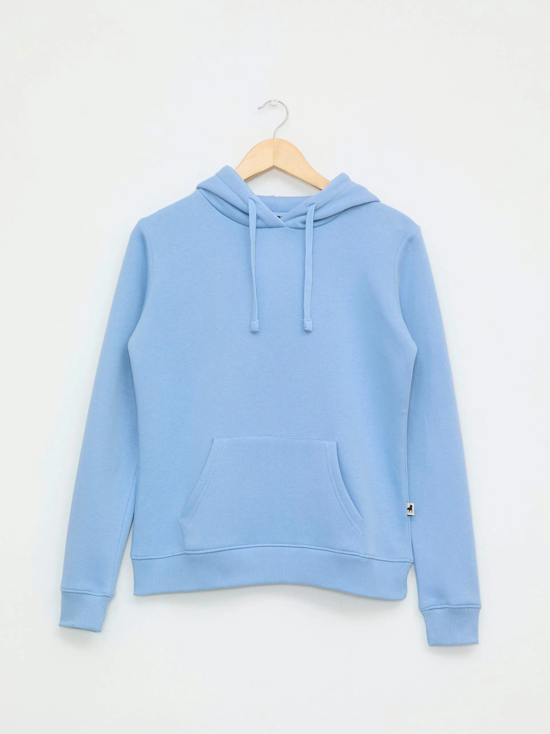 Sudadera Básica con Capucha Azul