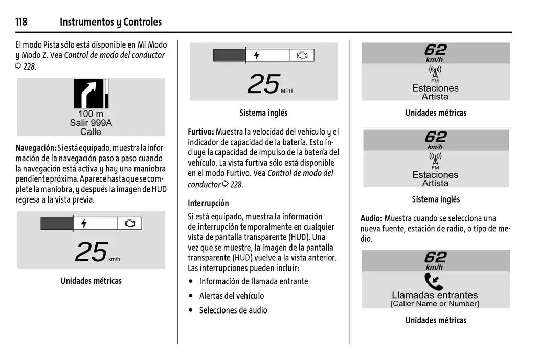 Catálogo de Chevrolet Corvette Stingray Manual del propietario 22 de enero al 31 de diciembre 2025 - Pagina 119