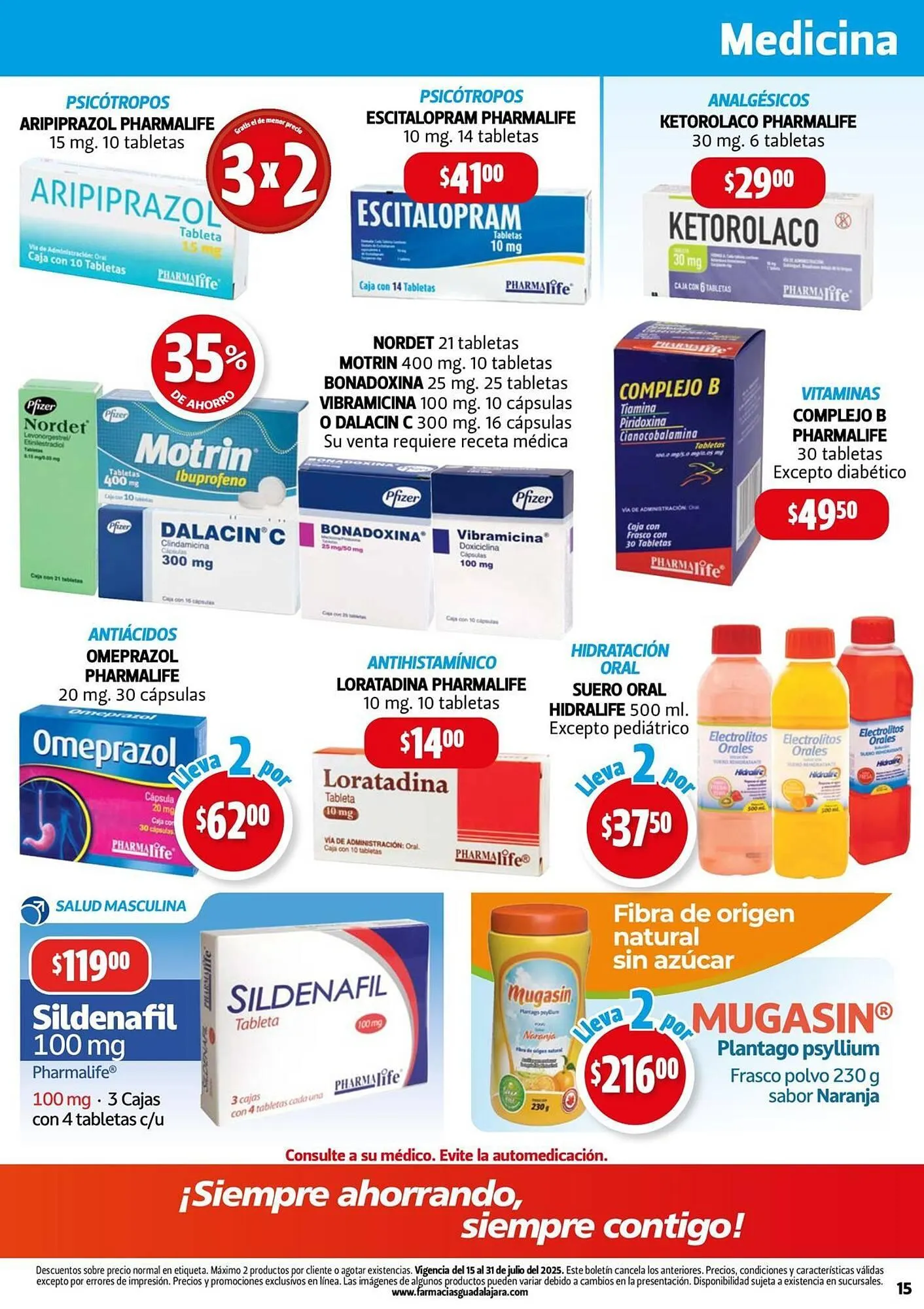 Catálogo de Catálogo Farmacias Guadalajara 15 de julio al 31 de julio 2025 - Pagina 15