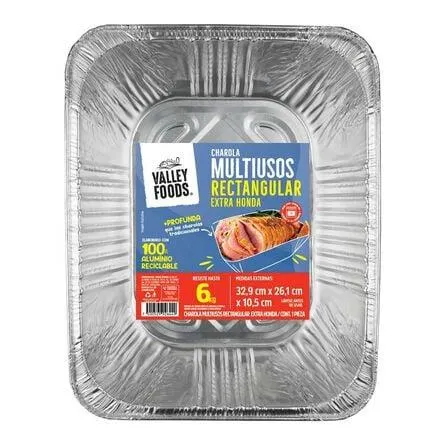 Charola Multiusos Rectangular Valley Foods