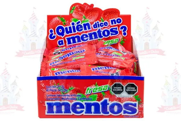 MENTOS BIPIEZA FRESA 10/40 PZA CHUPA CHUPS