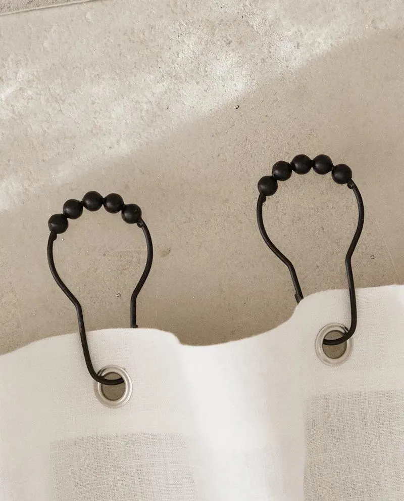 PACK ANILLOS CORTINA BAÑO METAL (PACK 12)