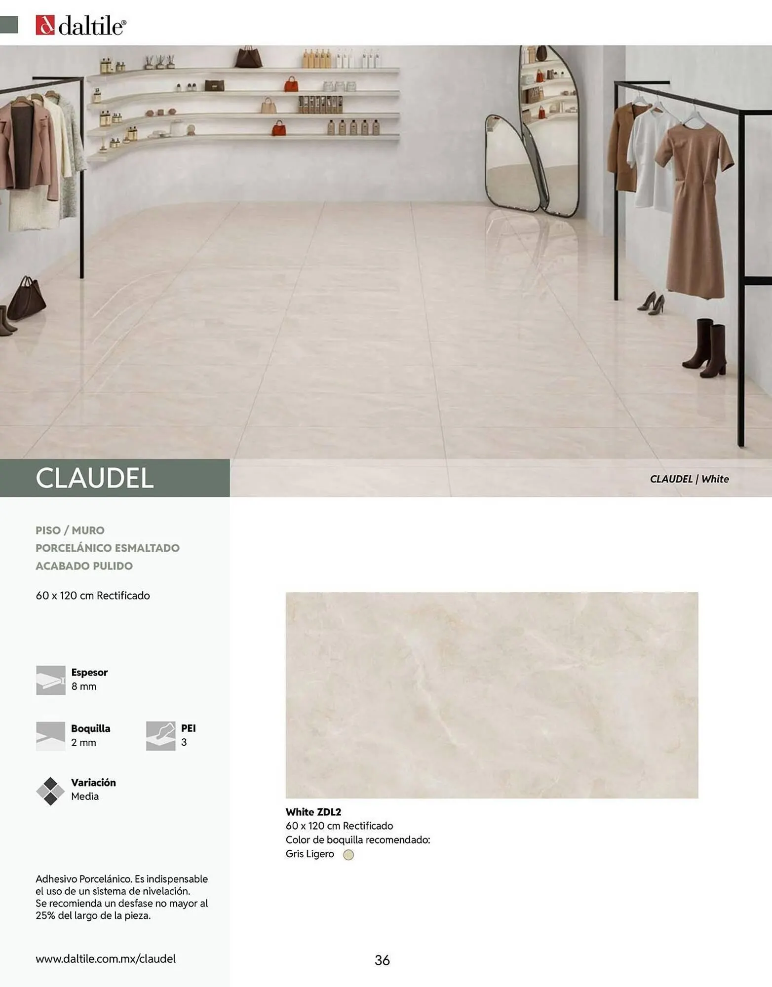 Catálogo de Catálogo Daltile 13 de enero al 31 de diciembre 2026 - Pagina 36