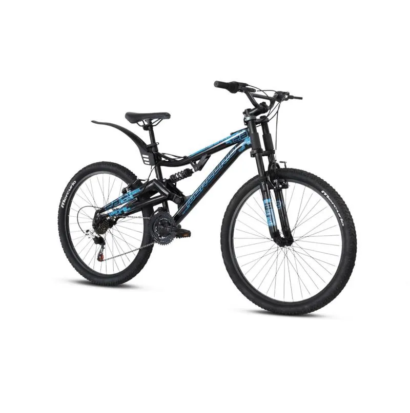 Bicicleta Mercurio DH Kaizer 26 Negro Azul Freno de disco