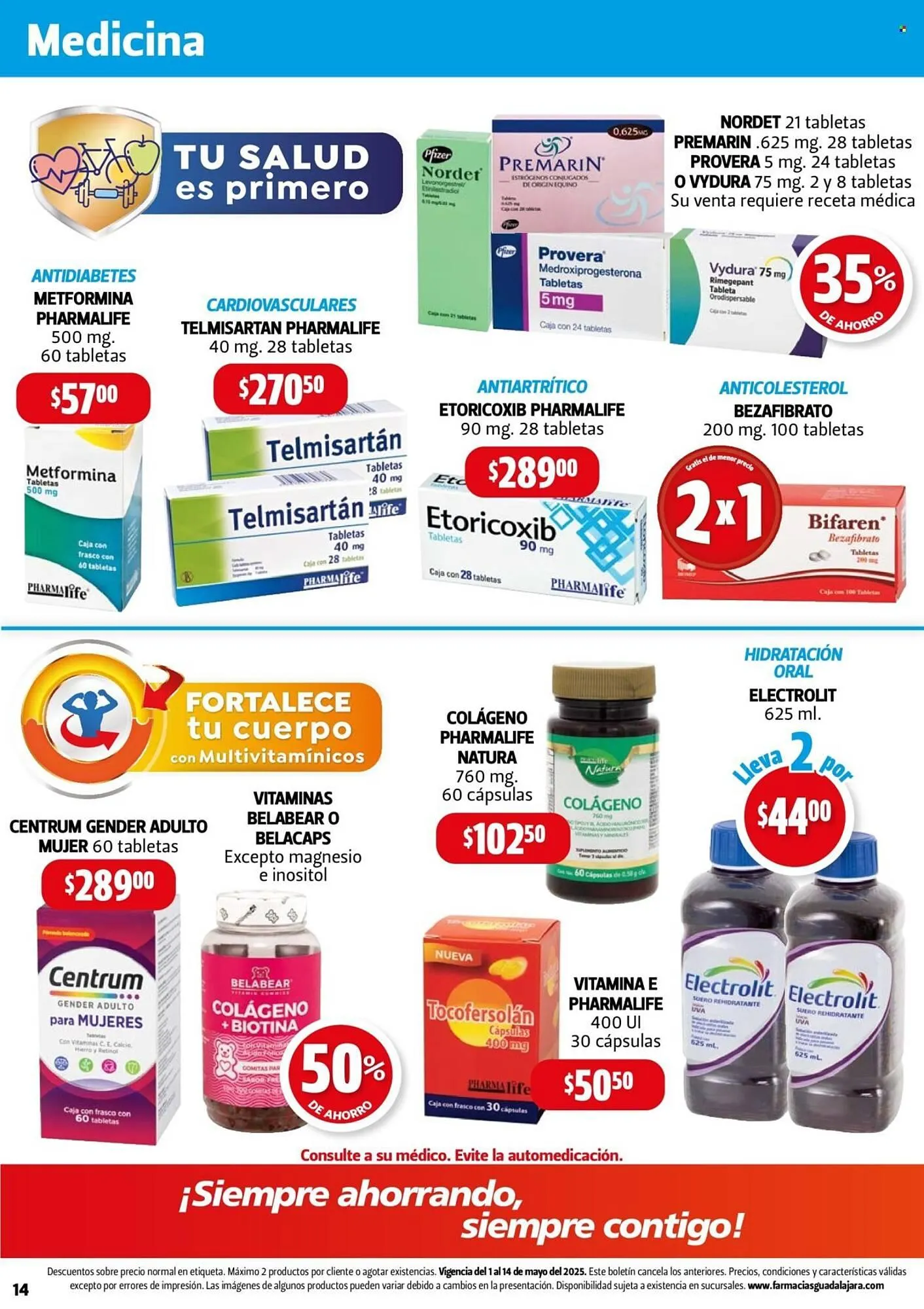 Catálogo de Catálogo Farmacias Guadalajara 1 de mayo al 14 de mayo 2025 - Pagina 14