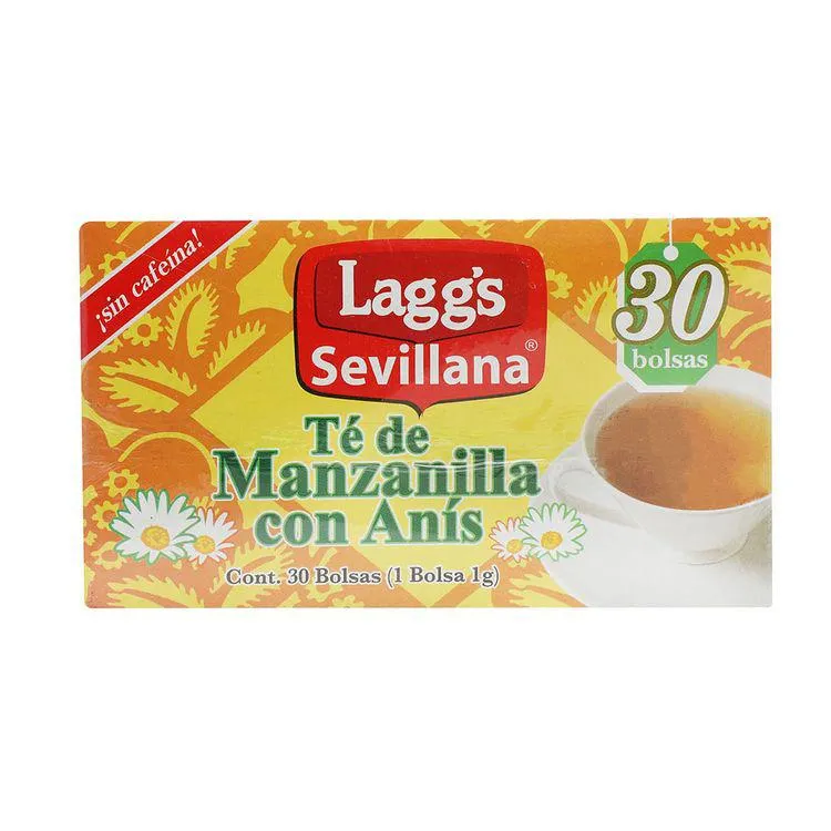 Té Manzanilla con Anís 30 Sobres - Laggs - 1 pieza