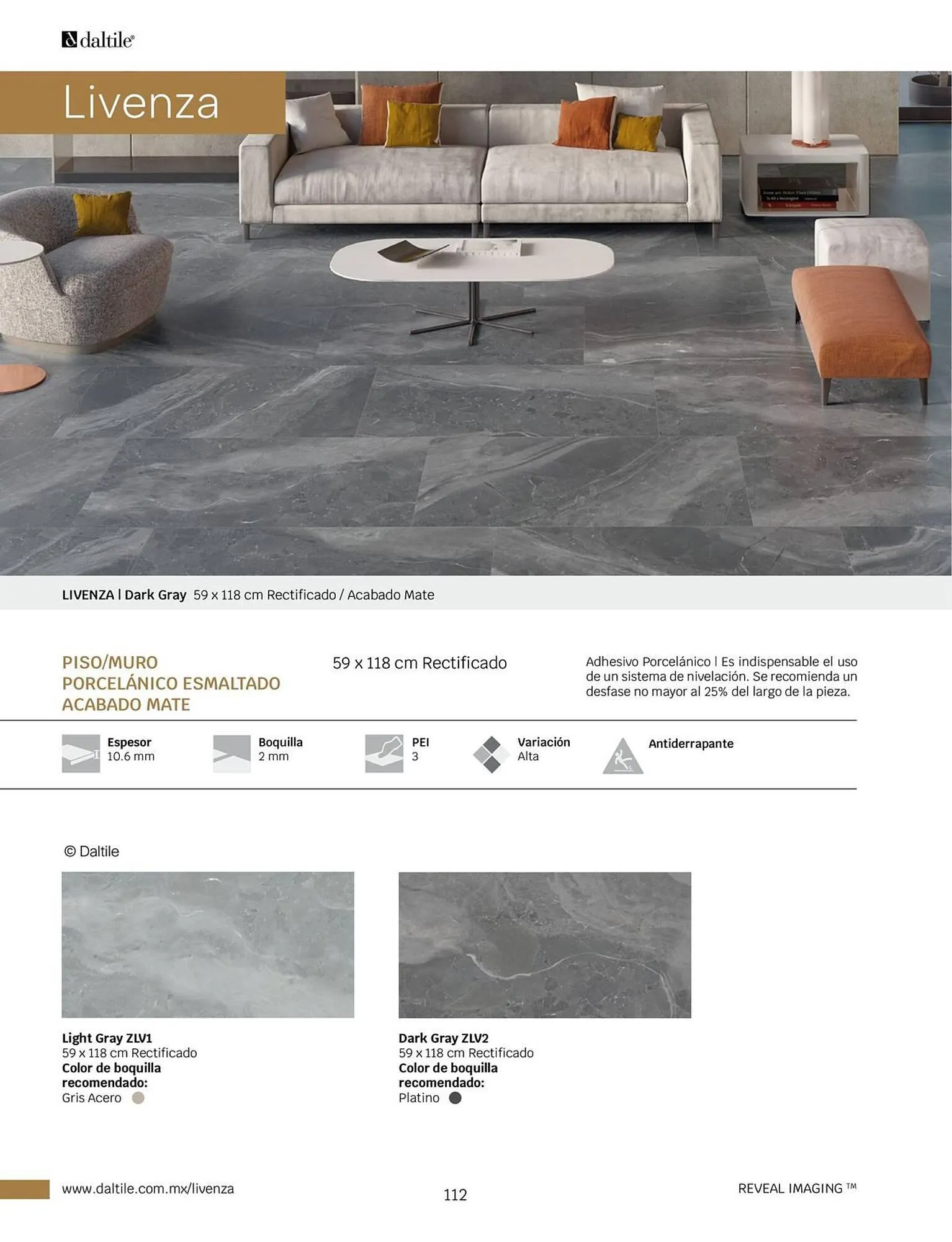Catálogo de Catálogo Daltile 1 de enero al 31 de diciembre 2024 - Pagina 112