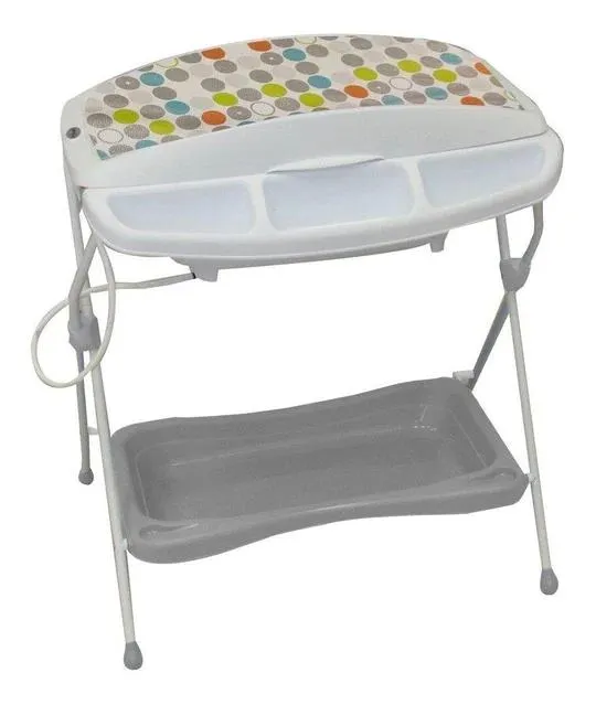 BAÑERA CON CAMBIADOR y base Milán Prinsel Círculos Unisex