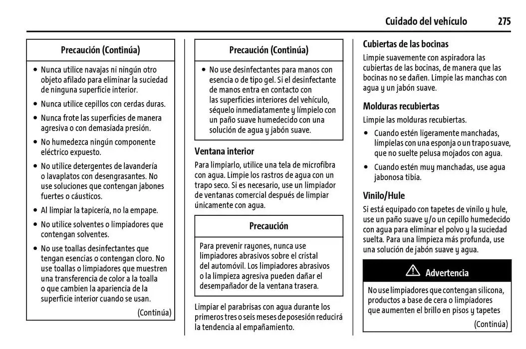 Catálogo de BrightDrop 400 Y BrightDrop 600 Manual del propietario 22 de enero al 31 de diciembre 2025 - Pagina 276