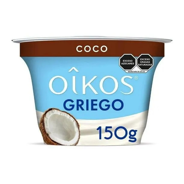 Yoghurt griego Oikos con coco rallado 150 g