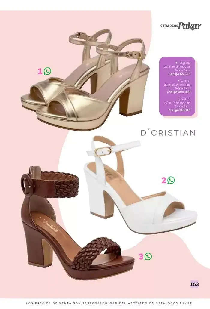 Catálogo de Pakar Sandalia 31 de enero al 31 de mayo 2025 - Pagina 163