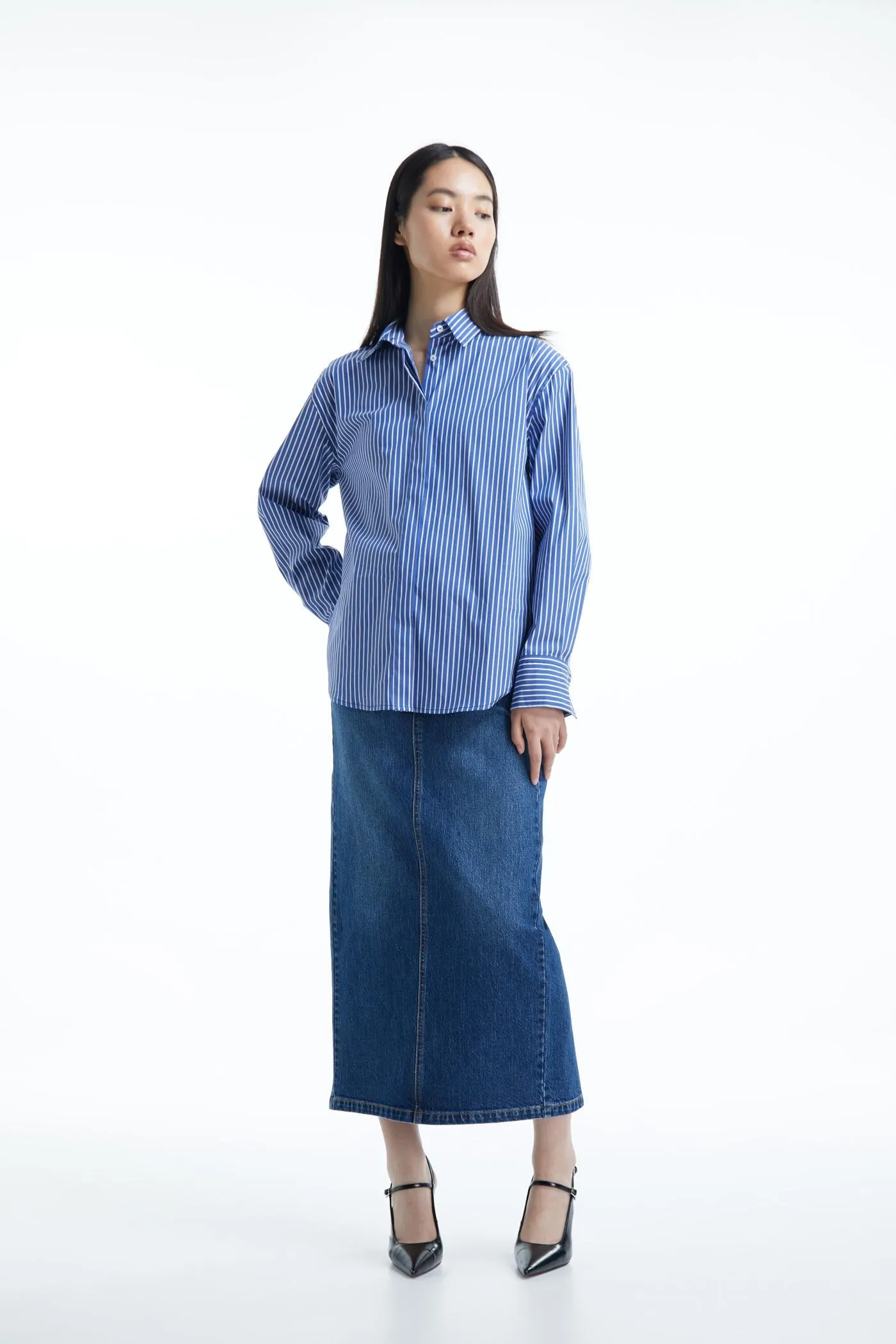 Camisa rayas popelín