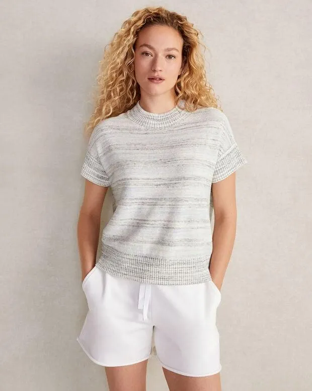 Organic Cotton Spacedye Crew Neck Sweater