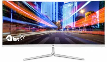 Monitor Curvo Qian 30", Full HD, Ultra Wide, G-Sync/FreeSync, 100Hz, HDMI, Blanco